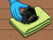 Handmatig de printkop reinigen