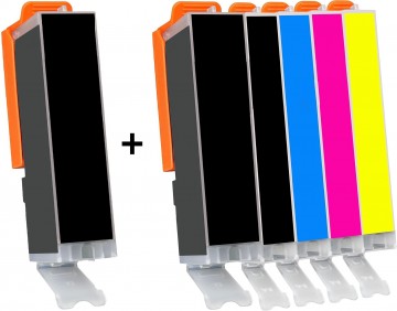 Huismerk Canon PGI-580 / CLI-581 Multipack + Extra Zwart
