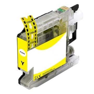 Huismerk Brother LC-123 Geel